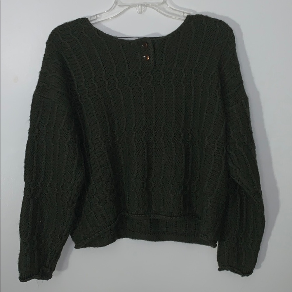 Vintage Green Knit Sweater